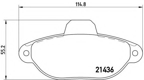 Тормозные колодки BREMBO P 23 060