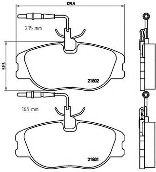 Тормозные колодки BREMBO P 23 061