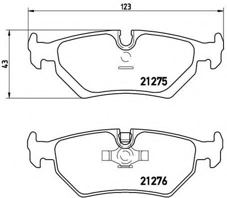 Тормозные колодки BREMBO P 23 062