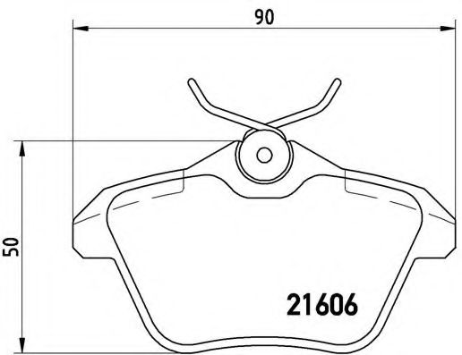 Тормозные колодки BREMBO P 23 067