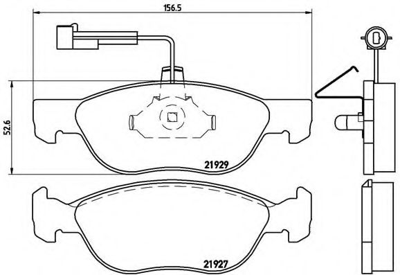 Тормозные колодки BREMBO P 23 071