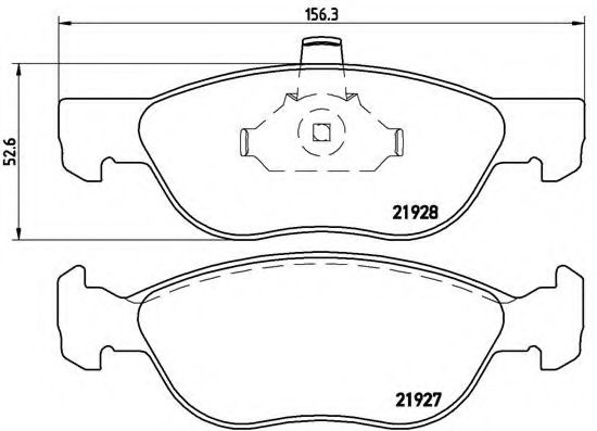 Тормозные колодки BREMBO P 23 081