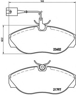 Тормозные колодки BREMBO P 23 083