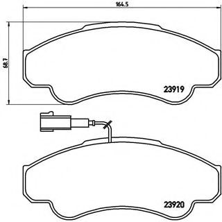 Тормозные колодки BREMBO P 23 092