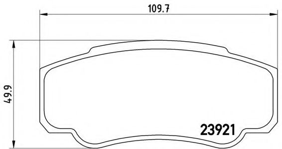 Тормозные колодки BREMBO P 23 093