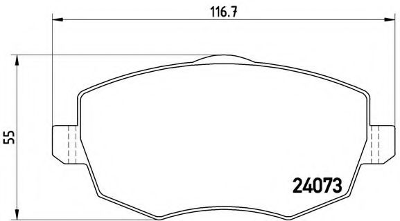 Тормозные колодки BREMBO P 23 094