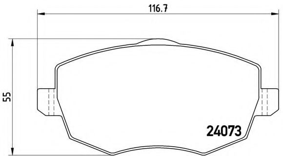 Тормозные колодки BREMBO P 23 095