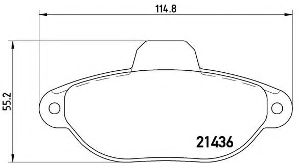Тормозные колодки BREMBO P 23 096