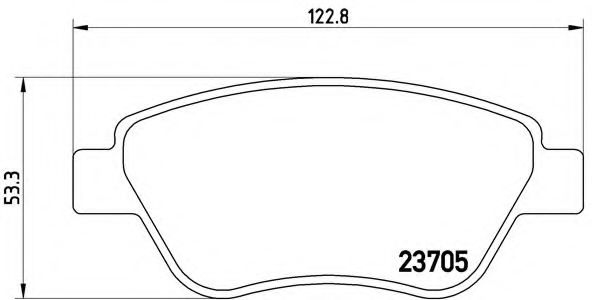 Тормозные колодки BREMBO P 23 099