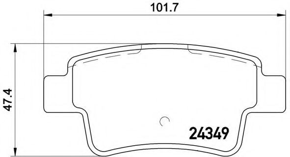 Тормозные колодки BREMBO P 23 104