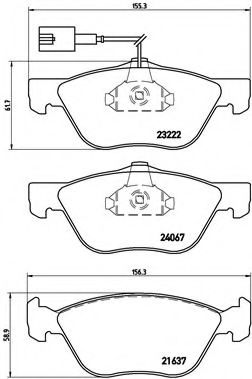 Тормозные колодки BREMBO P 23 112