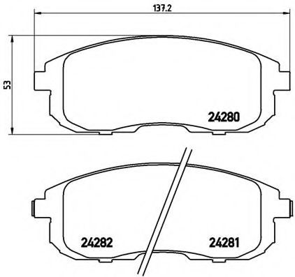 Тормозные колодки BREMBO P 23 126