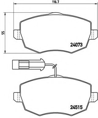 Тормозные колодки BREMBO P 23 128
