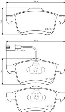 Тормозные колодки BREMBO P 23 130