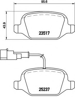Тормозные колодки BREMBO P 23 131
