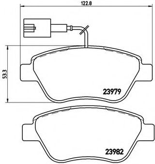 Тормозные колодки BREMBO P 23 140