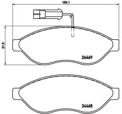 Тормозные колодки BREMBO P 23 143