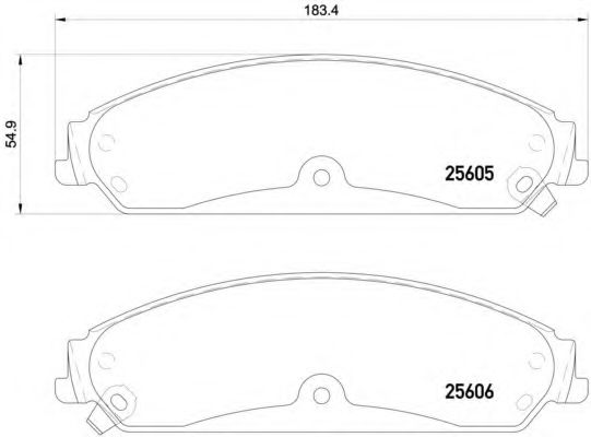 Тормозные колодки BREMBO P 23 149