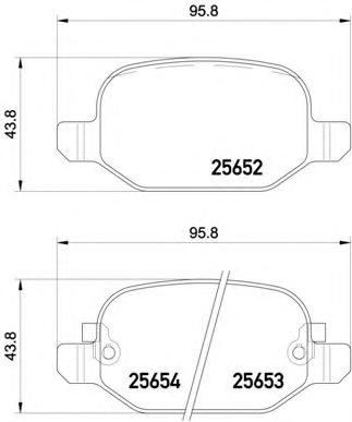 Тормозные колодки BREMBO P 23 150