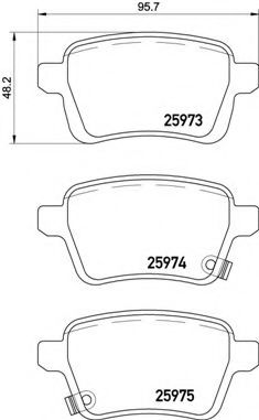 Тормозные колодки BREMBO P 23 156