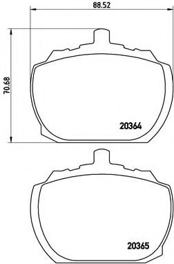 Тормозные колодки BREMBO P 24 004