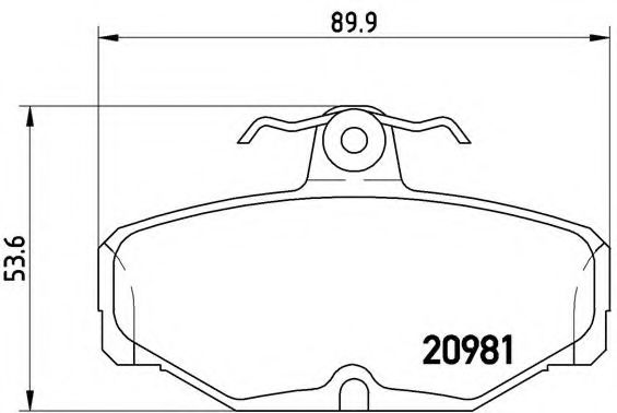 Тормозные колодки BREMBO P 24 018