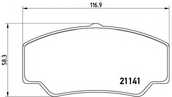 Тормозные колодки BREMBO P 24 023