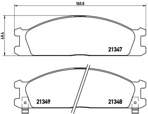 Тормозные колодки BREMBO P 24 026