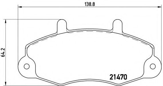 Тормозные колодки BREMBO P 24 032