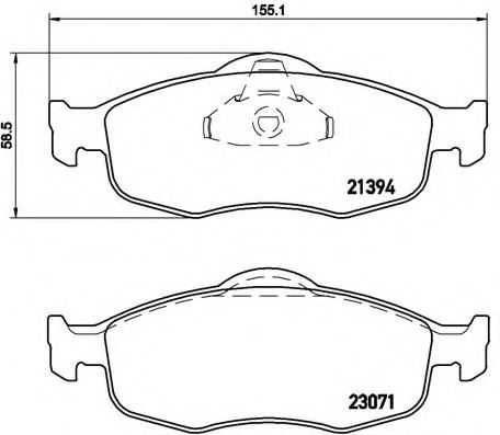 Тормозные колодки BREMBO P 24 037