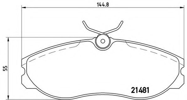 Тормозные колодки BREMBO P 24 039