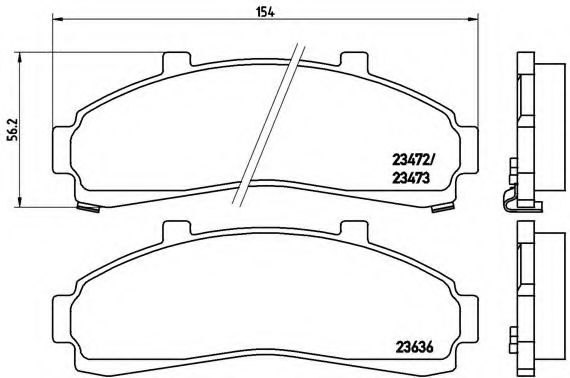 Тормозные колодки BREMBO P 24 041