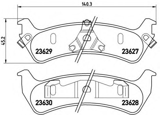 Тормозные колодки BREMBO P 24 042