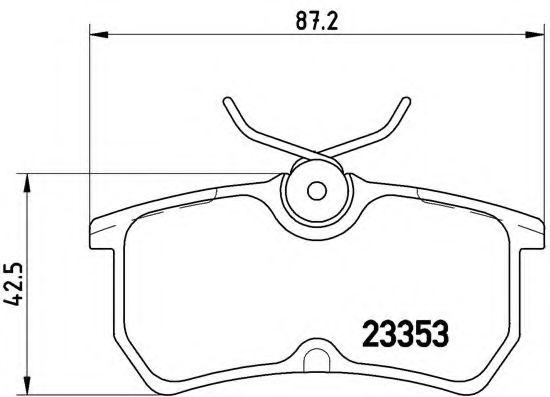 Тормозные колодки BREMBO P 24 047