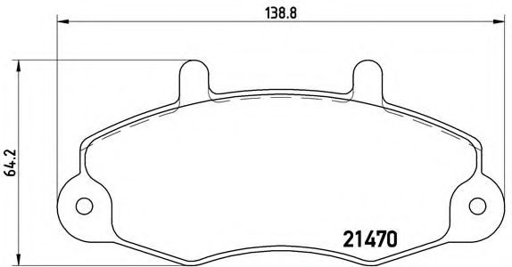 Тормозные колодки BREMBO P 24 049