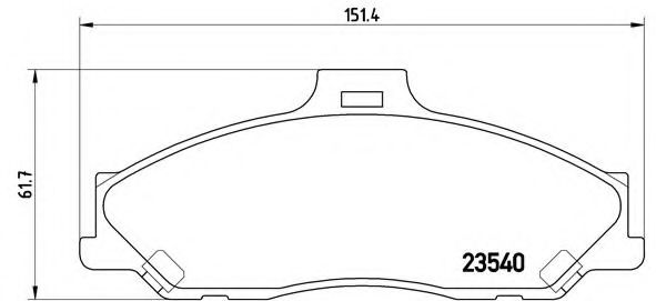 Тормозные колодки BREMBO P 24 051