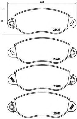 Тормозные колодки BREMBO P 24 053