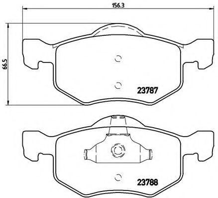 Тормозные колодки BREMBO P 24 056