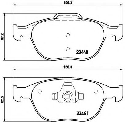 Тормозные колодки BREMBO P 24 058