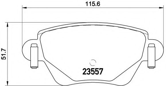 Тормозные колодки BREMBO P 24 059