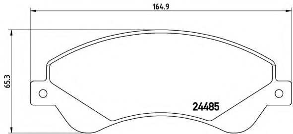 Тормозные колодки BREMBO P 24 065