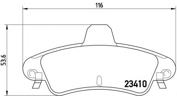 Тормозные колодки BREMBO P 24 070