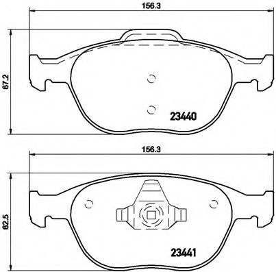 Тормозные колодки BREMBO P 24 071