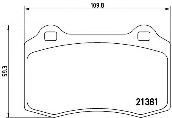 Тормозные колодки BREMBO P 24 073