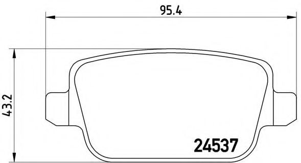 Тормозные колодки BREMBO P 24 075
