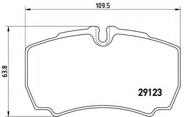 Тормозные колодки BREMBO P 24 084