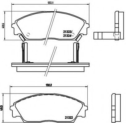 Тормозные колодки BREMBO P 28 016