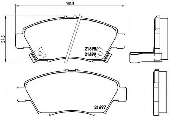 Тормозные колодки BREMBO P 28 024