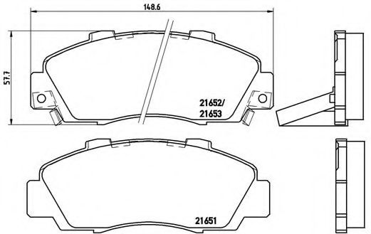 Тормозные колодки BREMBO P 28 026