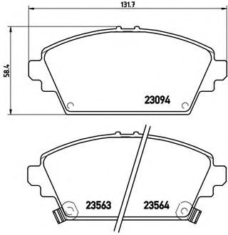 Тормозные колодки BREMBO P 28 029